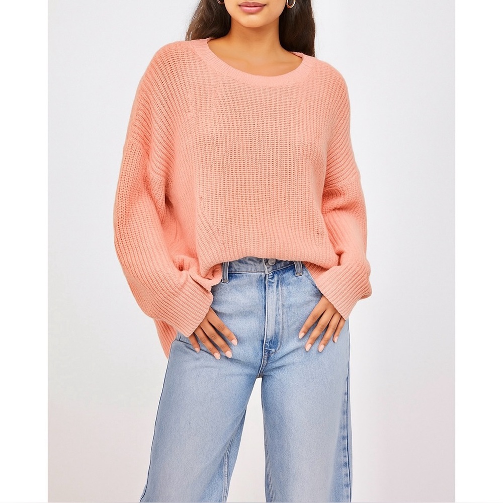 Atmosphere | Scoop Neck Long Sleeve High Low Oversized Chunky Knit VSCO Sweater